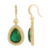 Regency Stone Teardrop Crystal Drop Earrings