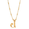 1928 Jewelry Old Fashioned Initial Pendant Necklace 15