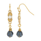 1928 Jewelry Despres Montana Blue Crystal Drop Earrings