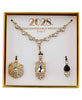 2028 Jewelry 3-In-1 Crystal Teardrop Interchangeable Necklace Set 16