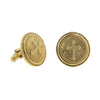 Symbols Of Faith Cross Round Cufflinks