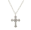 Symbols Of Faith Crystal Large Cross Pendant Necklace 28