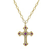 Symbols Of Faith Crystal Large Cross Pendant Necklace 28