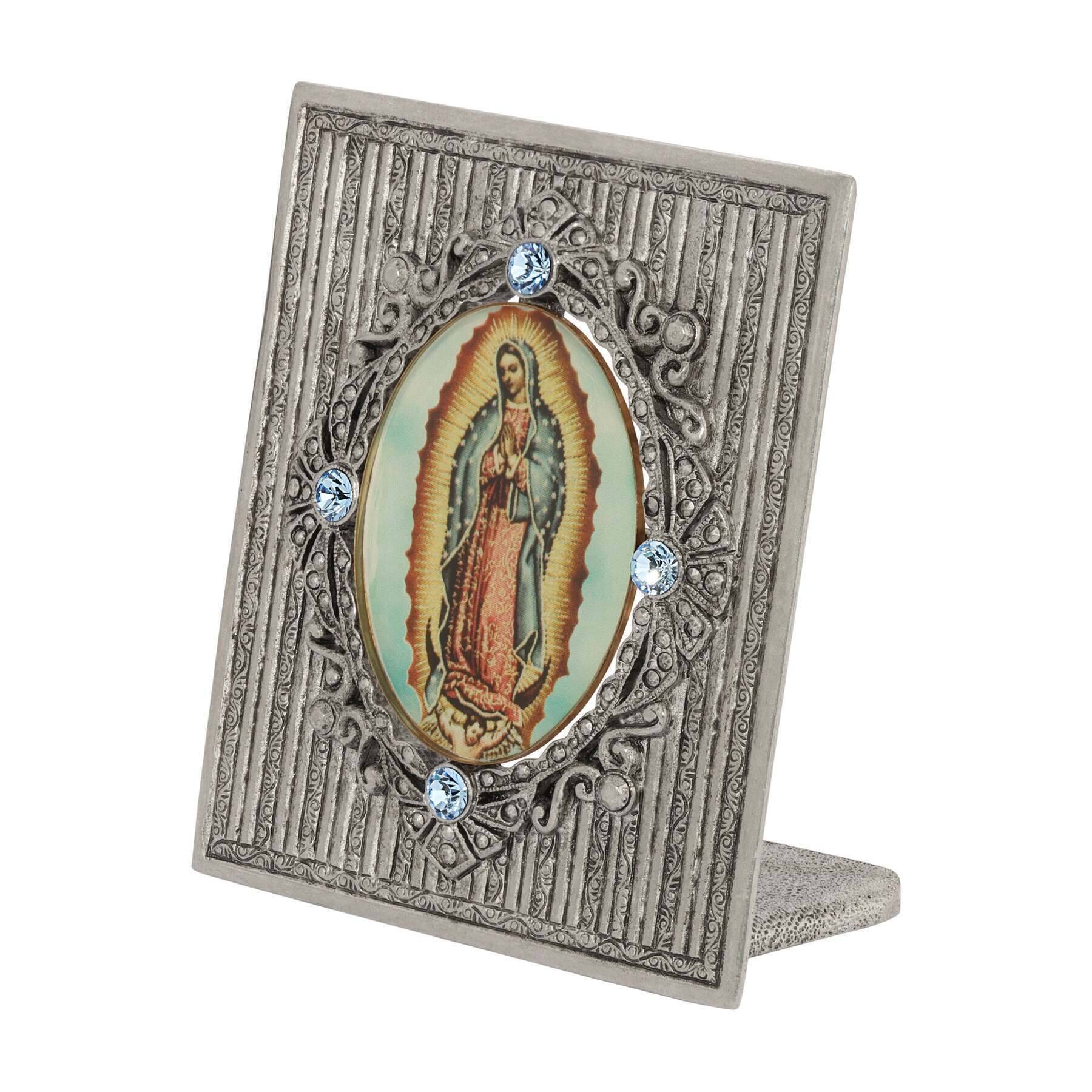 Symbols Of Faith Our Lady Of Guadalupe Pewter Tabletop Decor Plaque