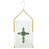 Symbols Of Faith Crystal Cross Glass Hanging Christmas Tree Ornament